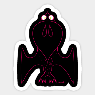 Pterodactyl dinosaur pink Sticker